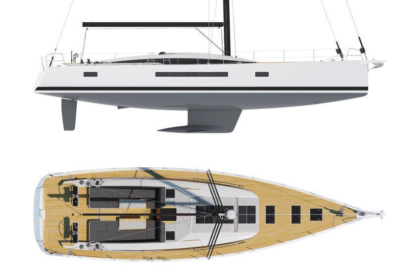 Jeanneau Yachts 65 – kannen pohjapiirros