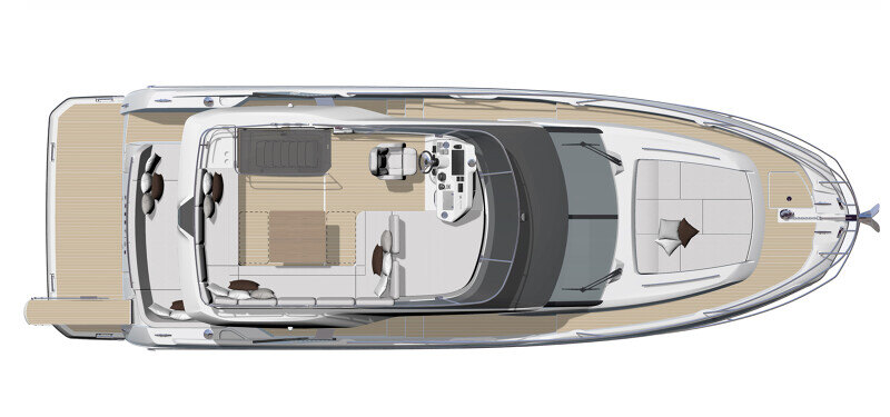 Prestige F4.3 yläohjaamon layout